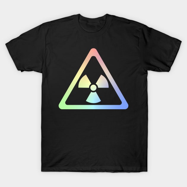 Radioactive Symbol Warning Sign - Triangular T-Shirt by ScienceCorner